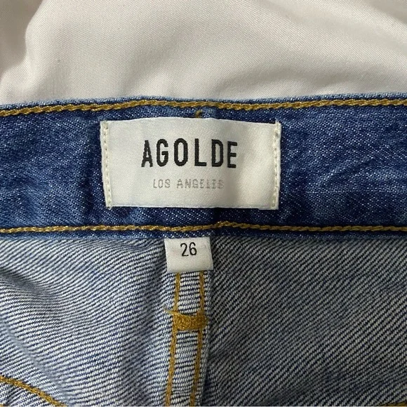 AGOLDE Indigo Parker Jeans in Surreal Size 26 - Picture 8 of 9
